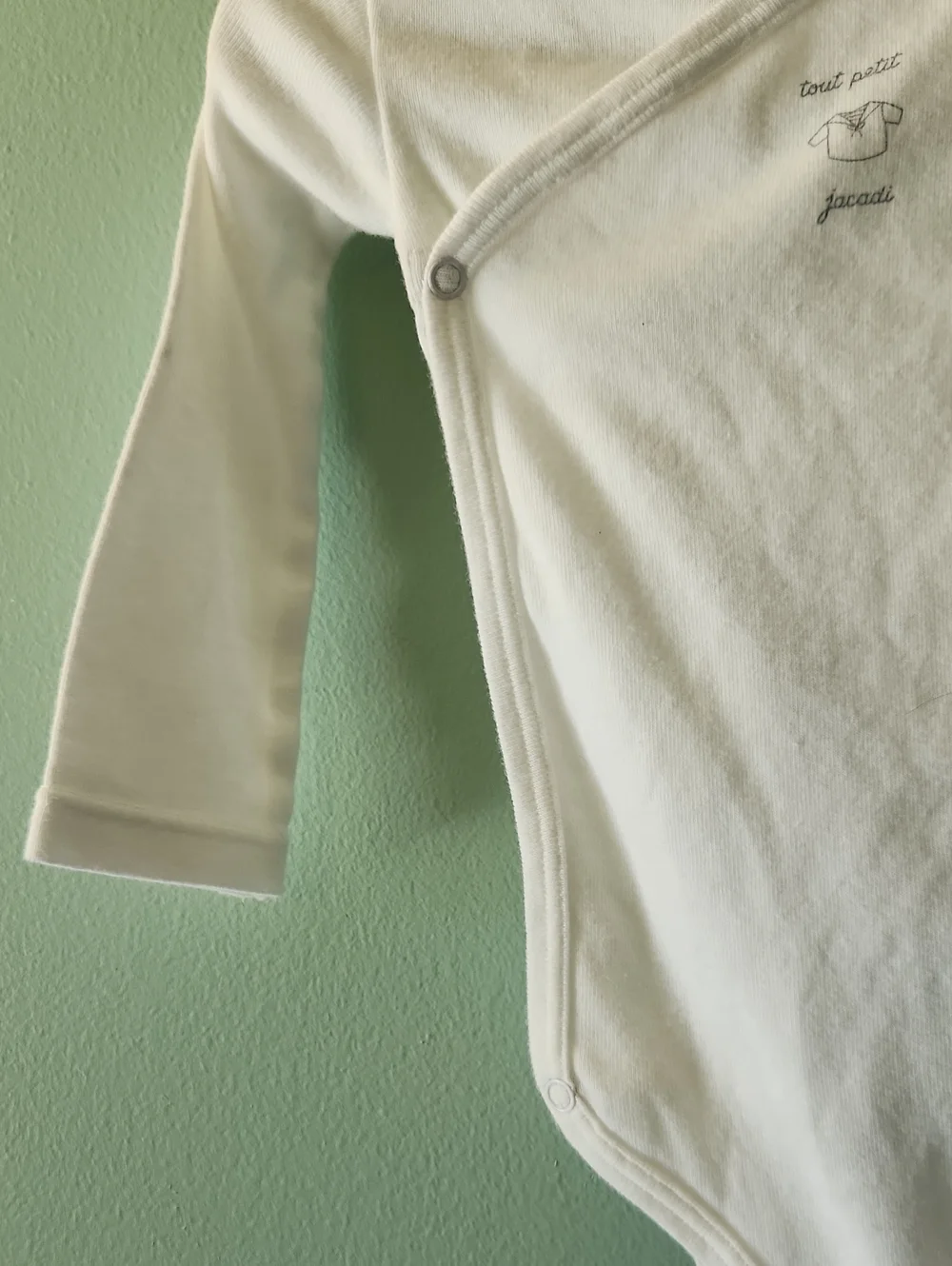 Jacadi Paris White Long Sleeve Bodysuit